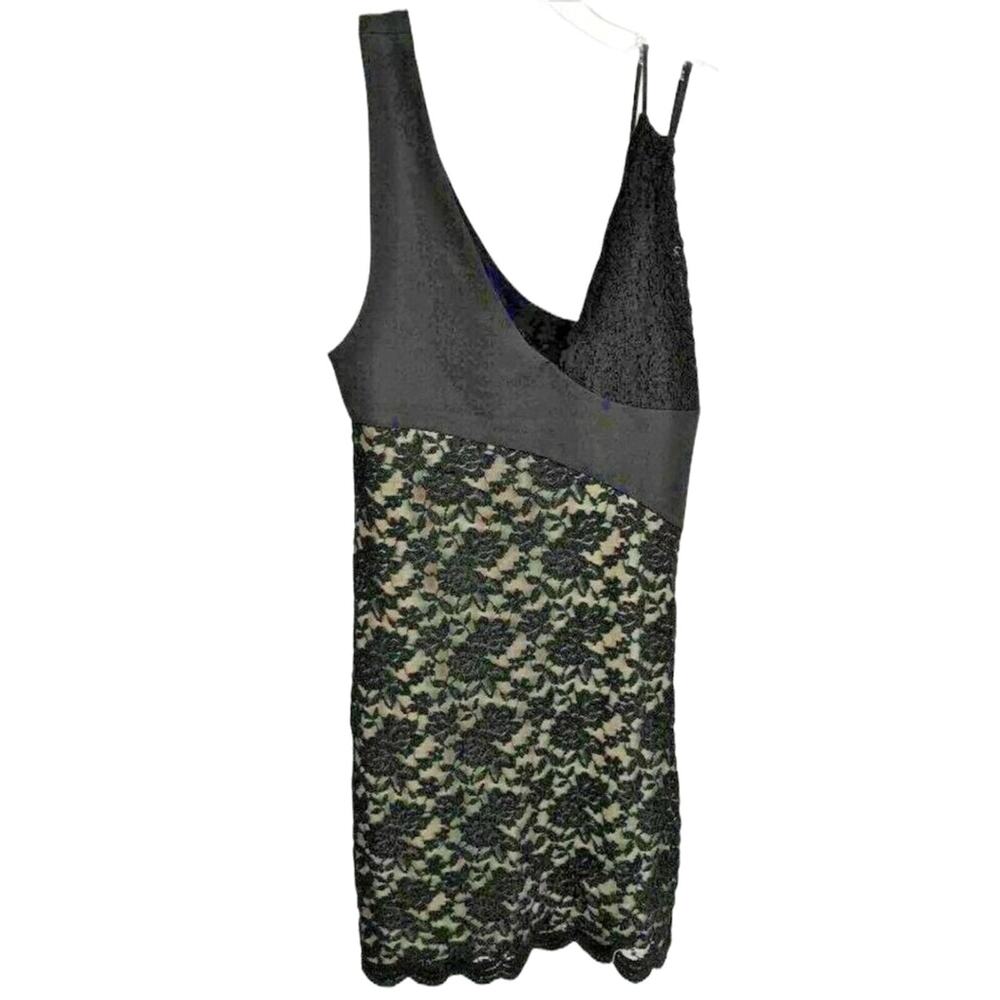Free People Women's Mini Dress XS Bodycon Lower East Side Floral Lace Sleeveless